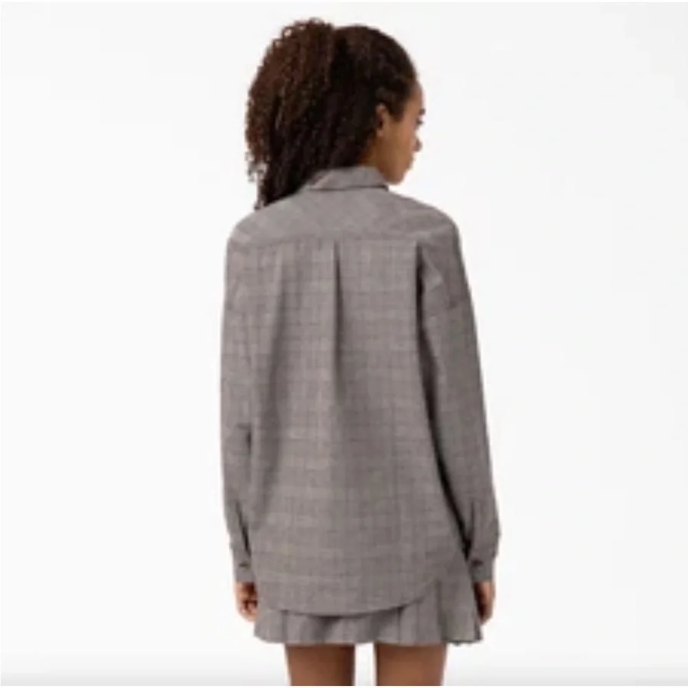 Dickies Bakerhill Shirt in Brown/White Plaid NWT Sz Small - Picture 10 of 12